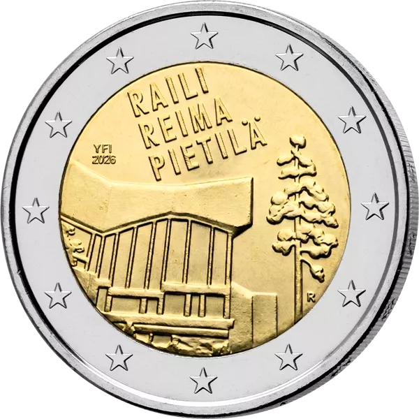 2 Euro Finnland Architekten Raili und Reima Pietilä 2026 in Coincard Sprache unserer Wahl