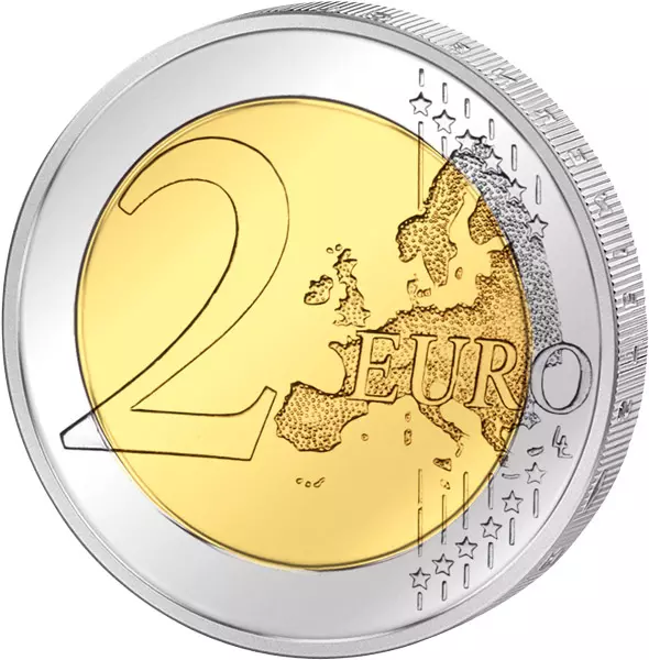 2 Euro Litauen 30 Jahre Europaflagge Gemeinschaftsausgabe aller Länder 2015 prägefrisch