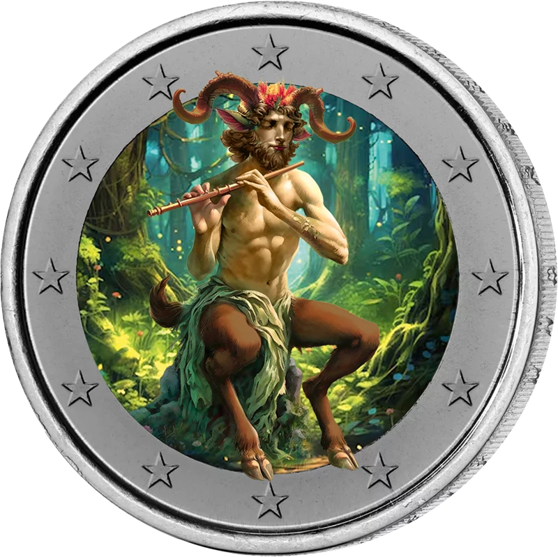 2-Euro-Künstlerausgabe Fantasy Faun Glow-in-the-Dark