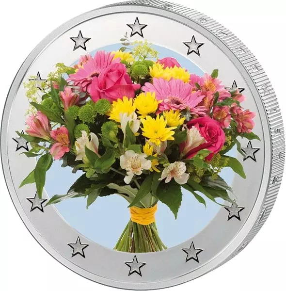 2-Euro-Künstlerausgabe Blumenstrauß