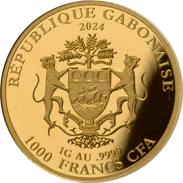 1.000 Francs Gabun Paraiba Deluxe Turmalin 2024