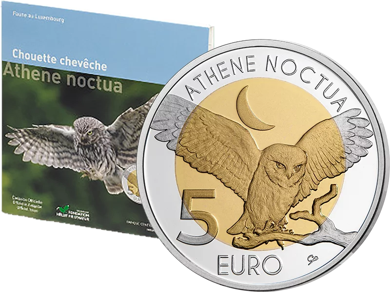 5 Euro Luxemburg Steinkauz 2024