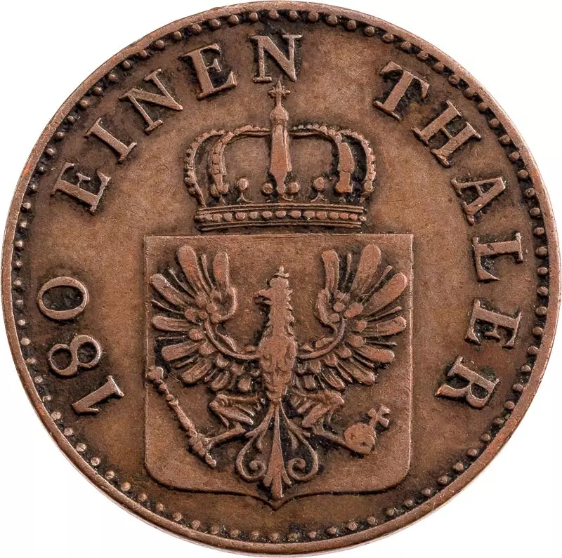 2 Pfennig Brandenburg-Preußen König Friedrich Wilhelm IV. 1841 - 1860