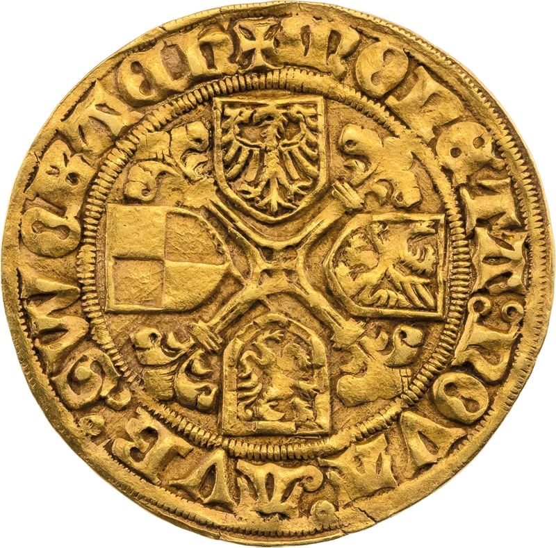 Goldgulden Brandenburg-Franken Marktgrafen Friedrich v. und Sigismund 1486-1495