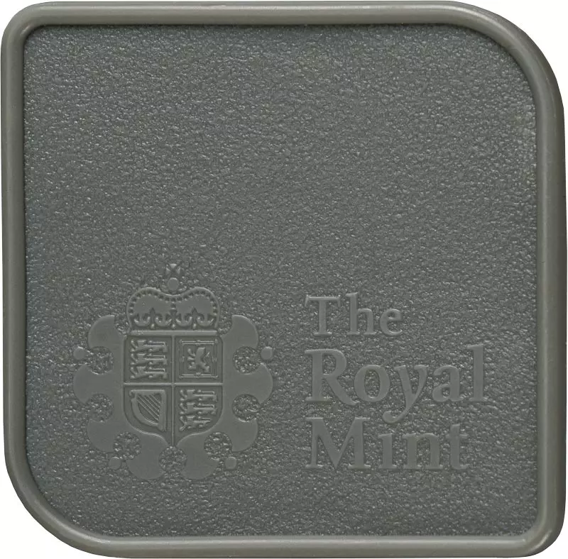 Münztube Royal Mint für 25 Silberunzen Britannia