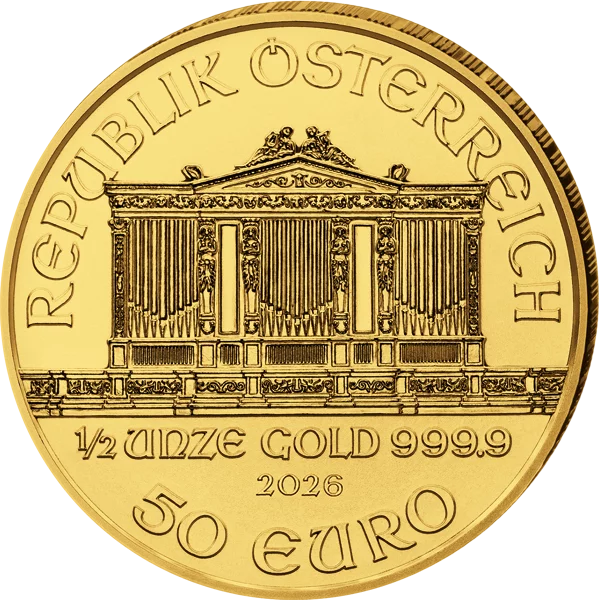 1/2 Unze Gold Österreich Wiener Philharmoniker 2026