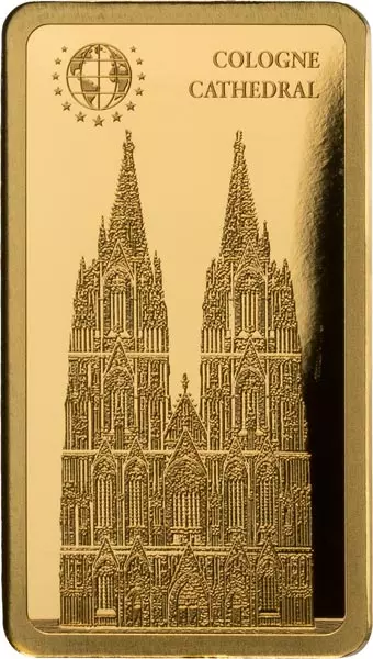 Goldbarren Unified Nations Welterbestätten - Deutschland Kölner Dom 2024