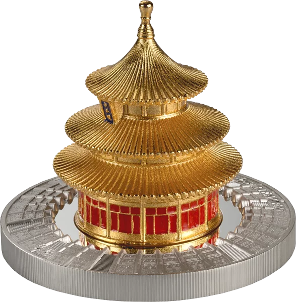 5 Dollars Samoa Exclusive Sculpture - Temple of Heaven 2025 5 Dollars Samoa Exclusive Sculpture - Temple of Heaven 2025