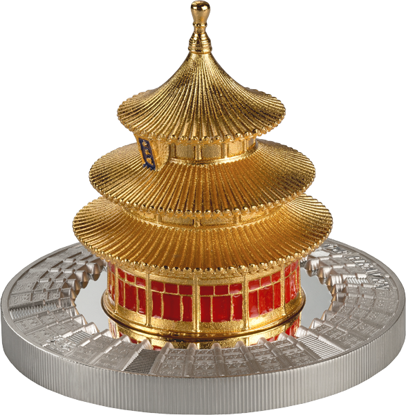 5 Dollars Samoa Exclusive Sculpture - Temple of Heaven 2025