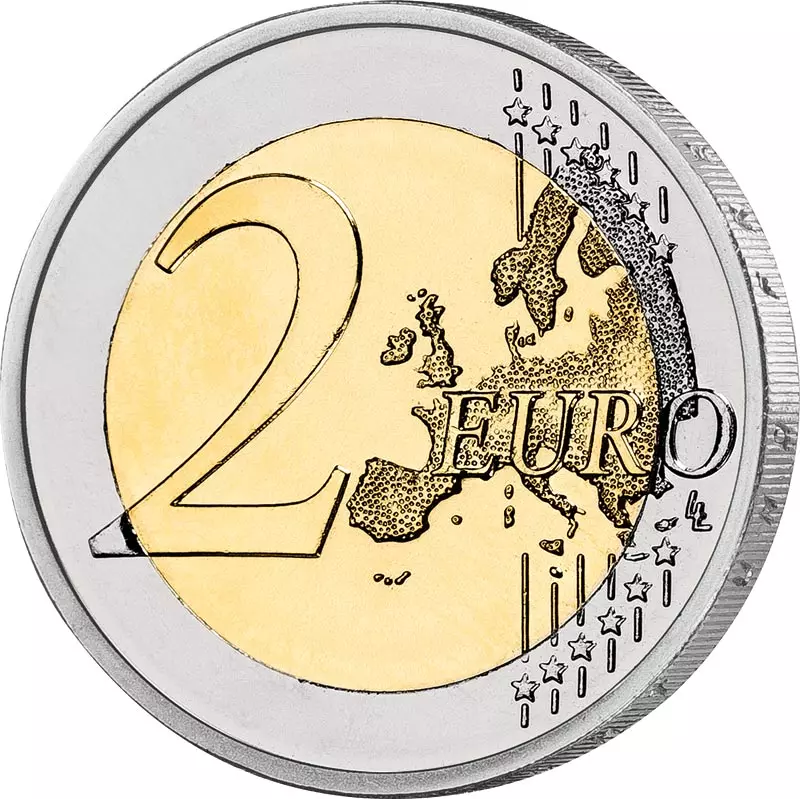 2 Euro Luxemburg 35-jähriges Bestehen des Erasmus-Programms 2022