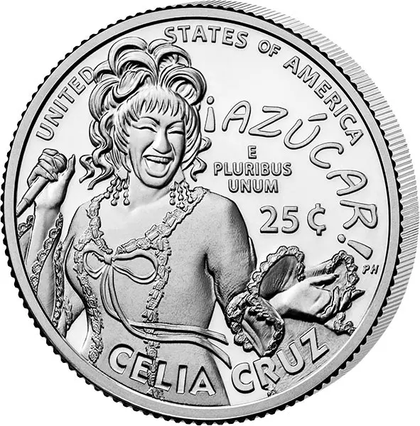 25 Cents USA American Women Quarters - Celia Cruz 2024