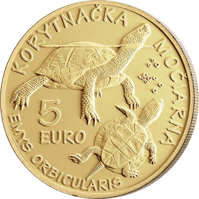 5 Euro Slowakei Flora und Fauna Europäische Sumpfschildkröte 2026