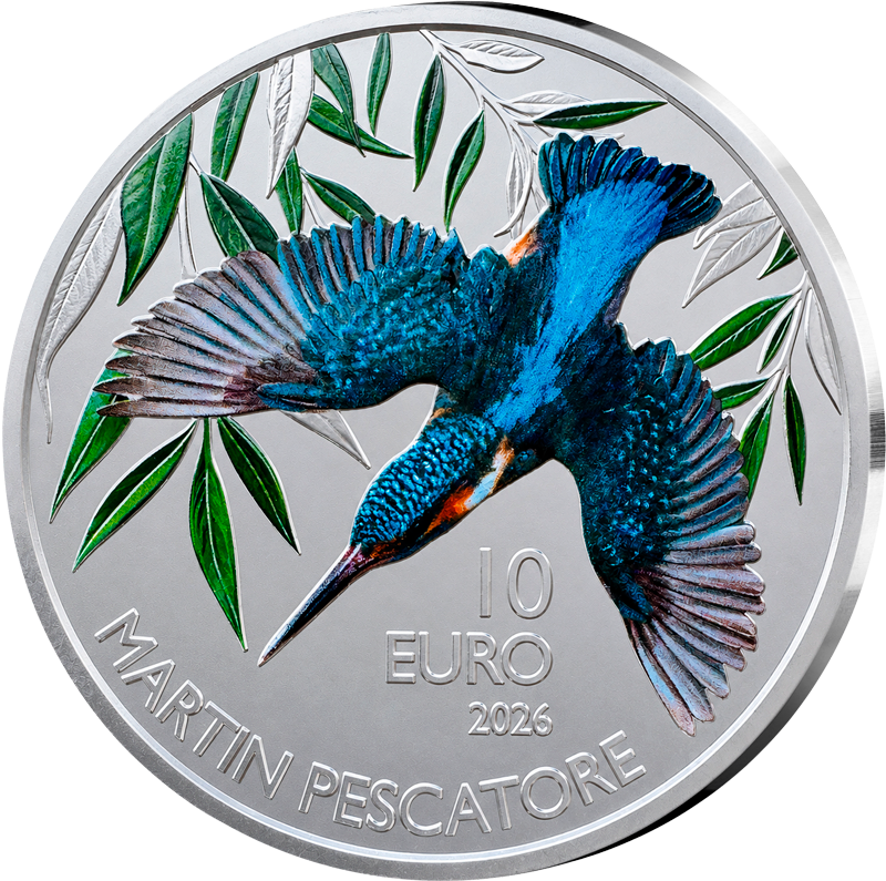3 x 10 Euro San Marino Fauna San Marinos - Eisvogel / Haselmaus / Mittelmeer-Röhrenspinne 2026