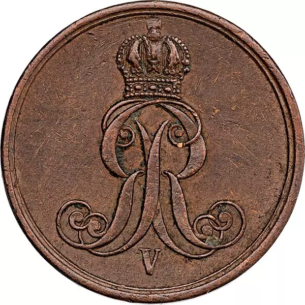 1 Pfennig Hannover König Georg V. 1858-1863