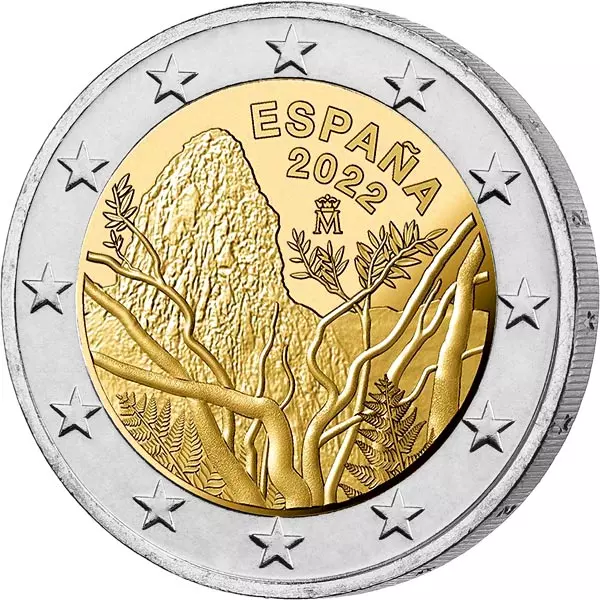 2 Euro Spanien Nationalpark Garajonay 2022