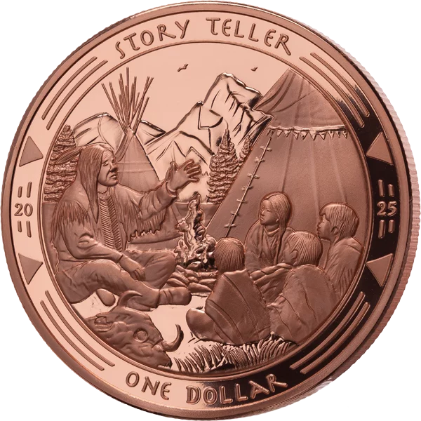1 Dollar Oglala-Lakota-Siuox Legacy of Sioux - Story Teller 2025