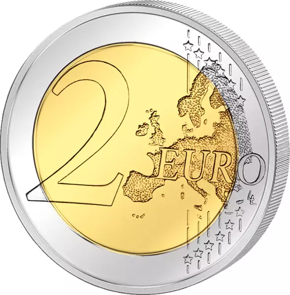 2 Euro 30 Jahre Europaflagge Gemeinschaftsausgabe aller Länder 2015 prägefrisch