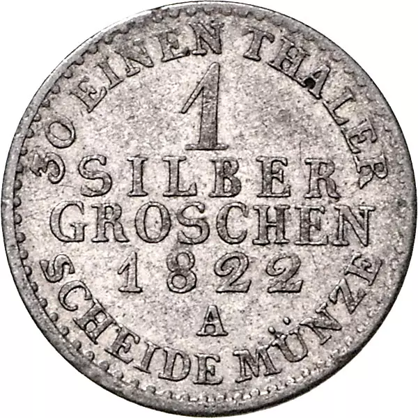 1 Silbergroschen Preußen König Friedrich Wilhelm III. 1821-1840