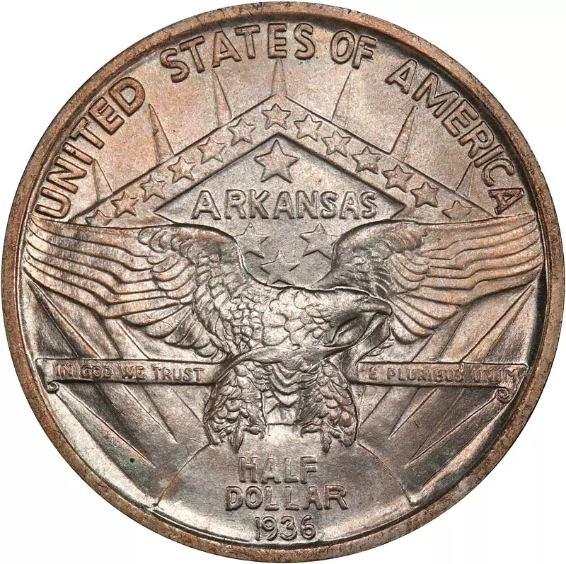 1/2 Dollar USA 100 Jahre Bundesstaat Arkansas 1935-1939