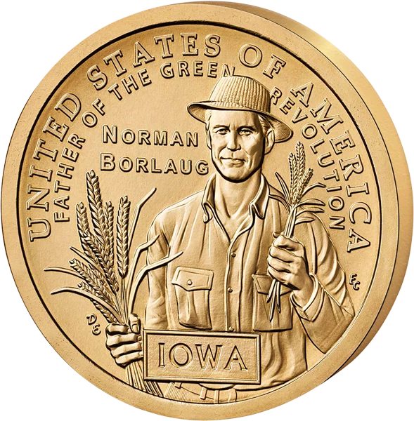 1 Dollar USA American Innovation - Iowa Dr. Norman Borlaug 2026