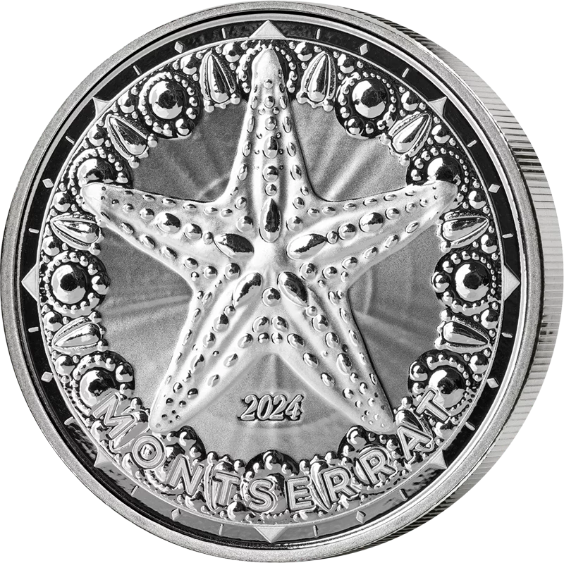 1 Unze Silber Montserrat Starfish 2024