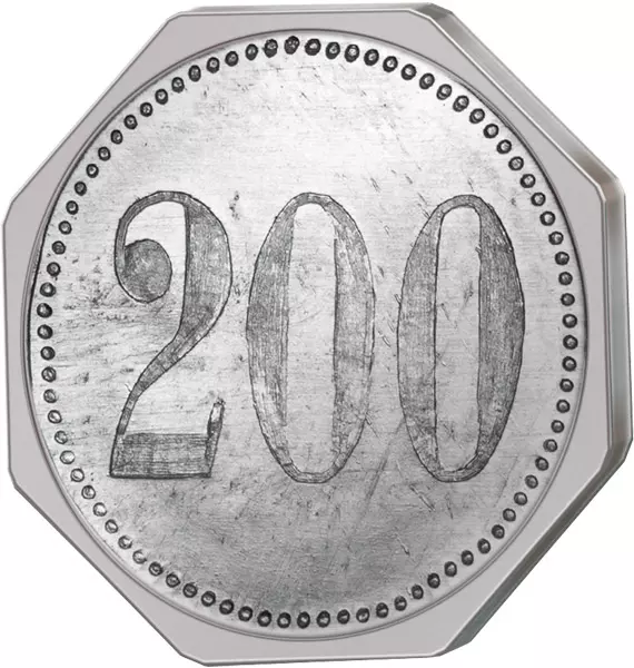 200 Pfennig Deutschland Kantinenmarke Panzerschiff Admiral Scheer
