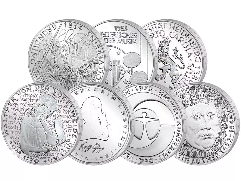 7 x 5 DM BRD Spar-Set 1980-1986