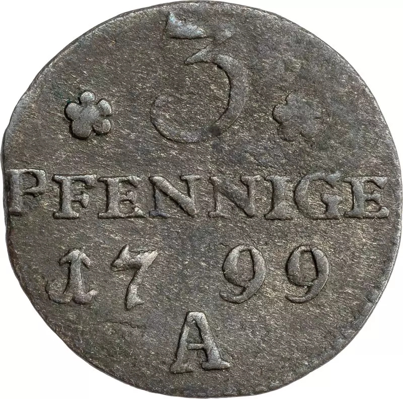 3 Pfennig Preußen König Friedrich Wilhelm III. 1799-1806