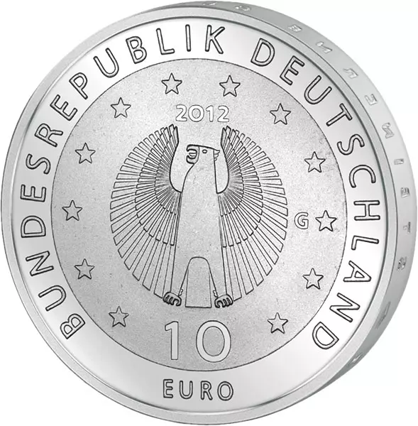 10 Euro BRD 50 Jahre Deutsche Welthungerhilfe 2012 Stempelglanz
