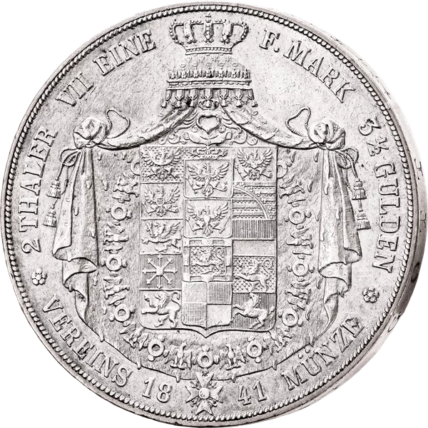 Doppeltaler Preußen König Friedrich Wilhelm  1841,1842
