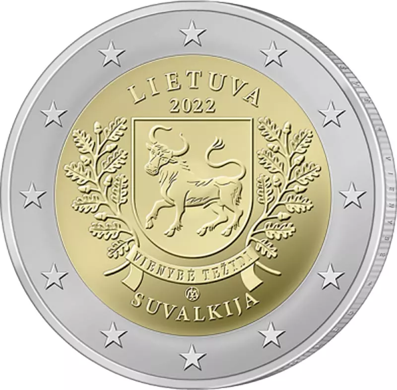 2 Euro Litauen Ethnographische Regionen Suvalkija 2022 2 Euro Litauen Ethnographische Regionen Suvalkija 2022