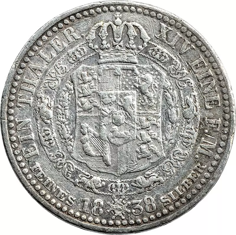 Taler Hannover König Ernst August 1838