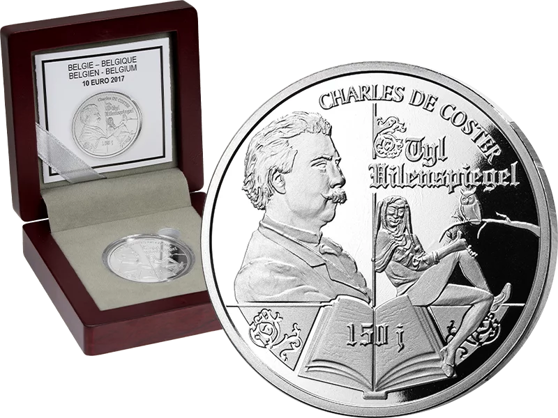 10 Euro Belgien 150 Jahre Till Eulenspiegel von Charles de Coster 2017