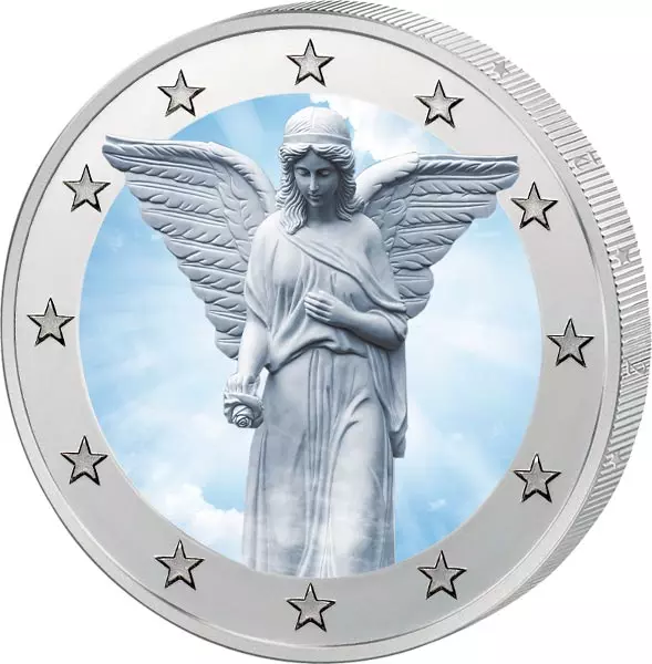 2-Euro-Künstlerausgabe Schutzengel - Engelskulptur