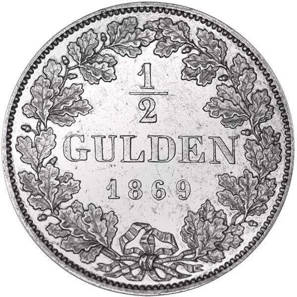 1/2 Gulden Bayern König Ludwig II. 1866-1871