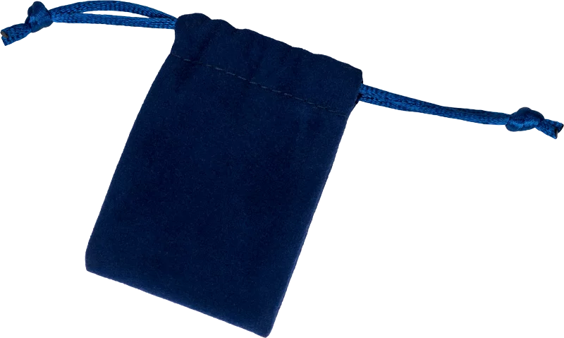 Samtbeutel Blau
