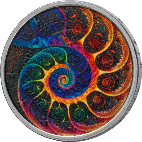 2-Euro-Künstlerausgabe Fibonacci Glow-in-the-Dark