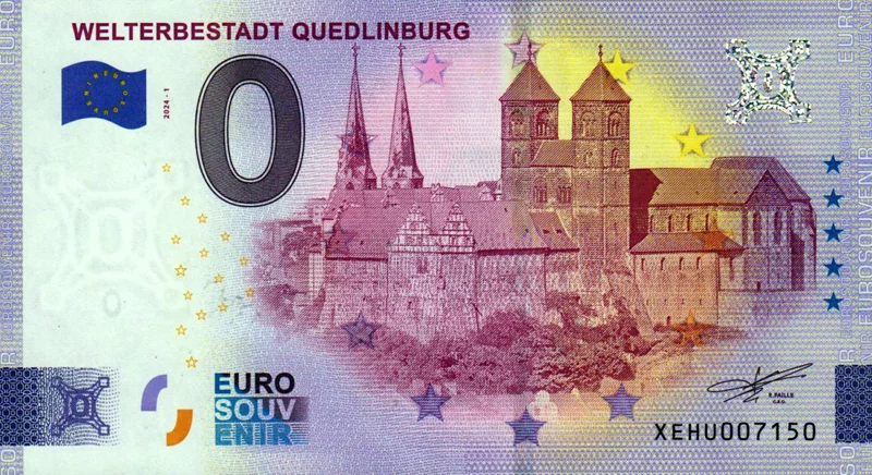 0-Euro-Banknote BRD Welterbestadt - Quedlinburg 2024