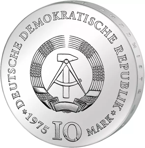 10 Mark DDR Albert Schweitzer 1975 Stempelglanz
