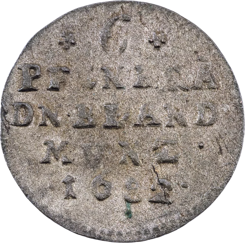6 Pfennig Brandenburg-Preußen Kurfürst Freidrich III. 1690 - 1700