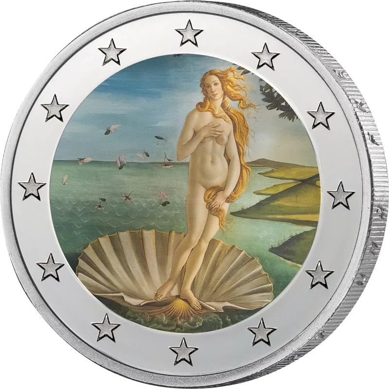 2-Euro-Künstlerausgabe Geburt der Venus 2-Euro-Künstlerausgabe Geburt der Venus