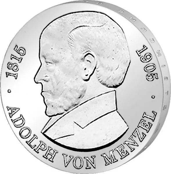 5 Mark DDR Adolph von Menzel 1980 Stempelglanz