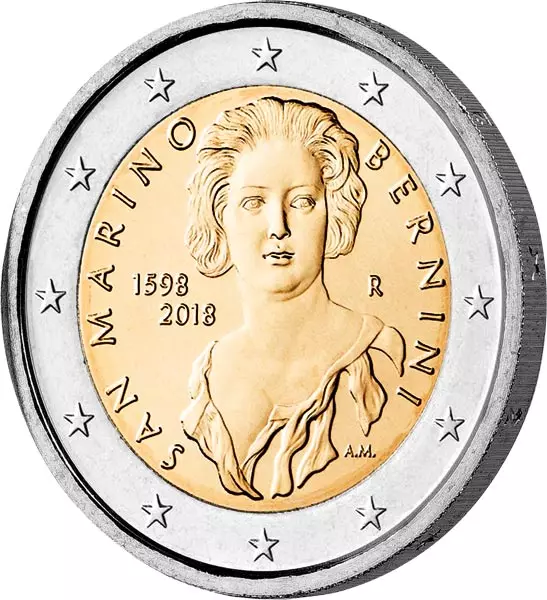 2 Euro San Marino 420. Geburtstag von Gian Lorenzo Bernini 2018