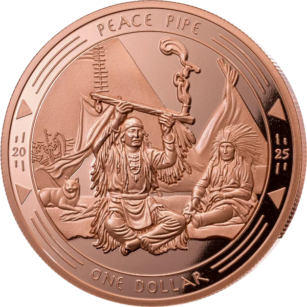1 Dollar Oglala-Lakota-Siuox Legacy of Sioux - Peace Pipe 2025