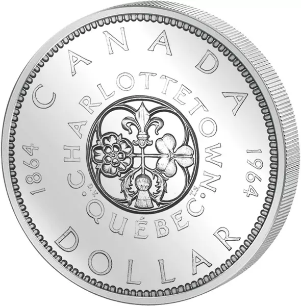 1 Dollar Kanada Charlottetown Quebec 1964 Vorzüglich