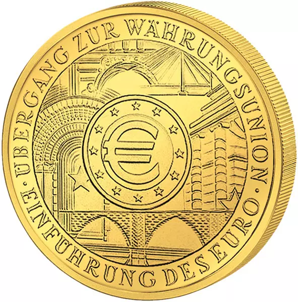 100 Euro BRD Übergang zur Währungsunion 2002 Stempelglanz