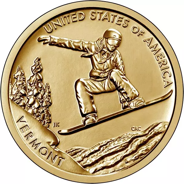 1 Dollar USA American Innovation - Vermont 2022