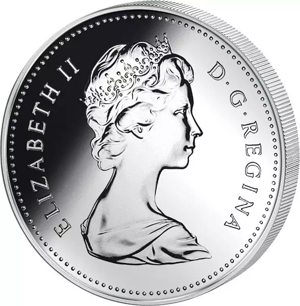 1 Dollar Kanada Elch 1985