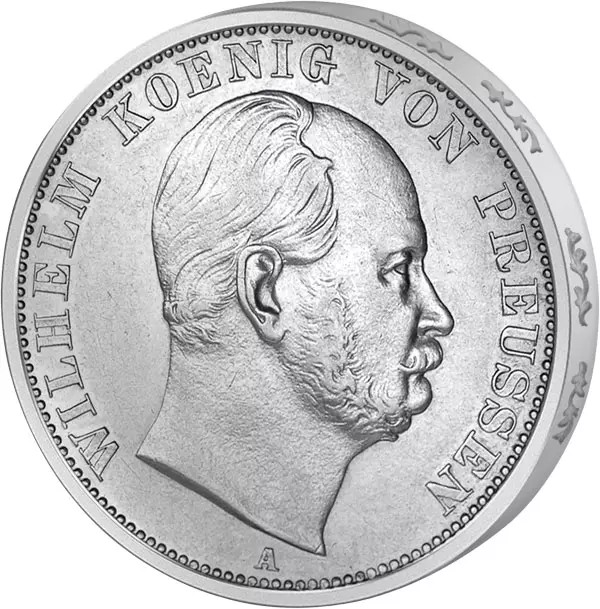 Vereinstaler Preußen König Wilhelm I. 1864-1871
