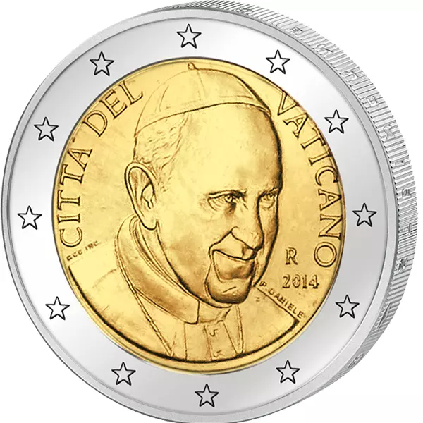 Euro-Kursmünzensatz Vatikan 2014 Ersttags-Edition